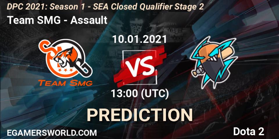 Pronóstico Team SMG - Assault. 10.01.2021 at 13:44, Dota 2, DPC 2021: Season 1 - SEA Closed Qualifier Stage 2