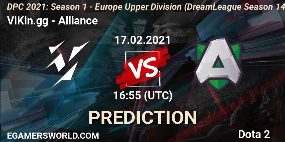 Pronóstico ViKin.gg - Alliance. 17.02.2021 at 17:32, Dota 2, DPC 2021: Season 1 - Europe Upper Division (DreamLeague Season 14)