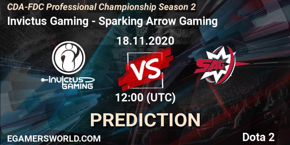 Pronóstico Invictus Gaming - Sparking Arrow Gaming. 18.11.2020 at 11:11, Dota 2, CDA-FDC Professional Championship Season 2