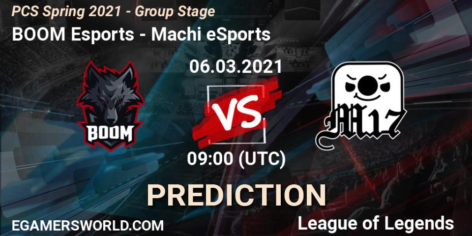 Pronóstico BOOM Esports - Machi eSports. 06.03.2021 at 10:30, LoL, PCS Spring 2021 - Group Stage