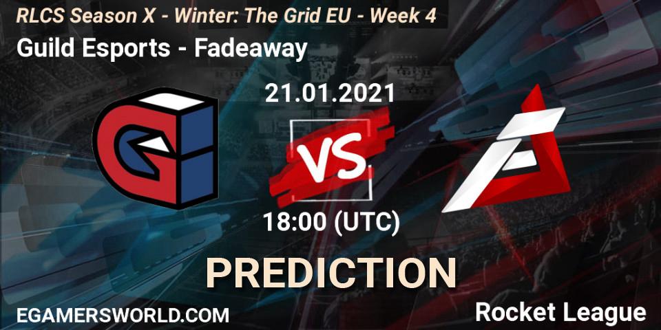 Pronóstico Guild Esports - Fadeaway. 21.01.21, Rocket League, RLCS Season X - Winter: The Grid EU - Week 4