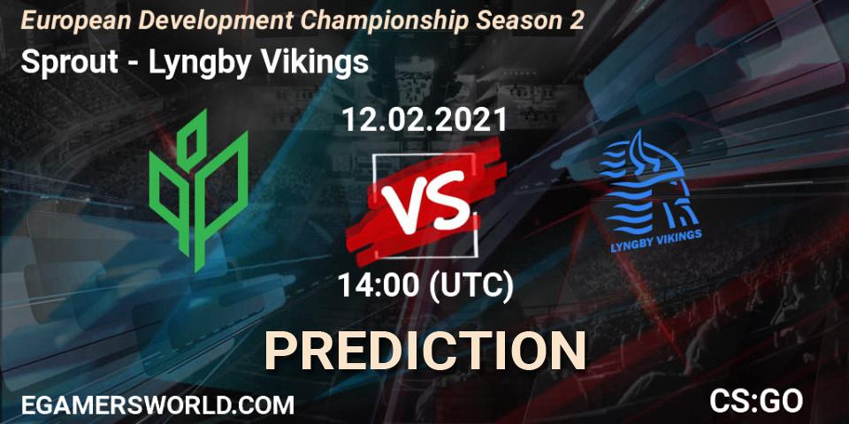 Pronóstico Sprout - Lyngby Vikings. 12.02.21, CS2 (CS:GO), European Development Championship Season 2