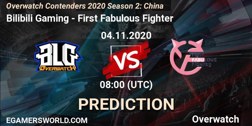Pronóstico Bilibili Gaming - First Fabulous Fighter. 04.11.2020 at 08:00, Overwatch, Overwatch Contenders 2020 Season 2: China