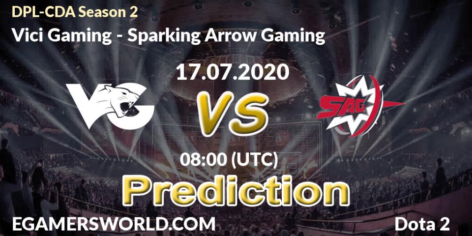 Pronóstico Vici Gaming - Sparking Arrow Gaming. 17.07.2020 at 08:00, Dota 2, DPL-CDA Professional League Season 2
