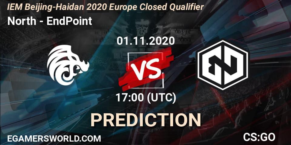 Pronóstico North - EndPoint. 01.11.20, CS2 (CS:GO), IEM Beijing-Haidian 2020 Europe Closed Qualifier