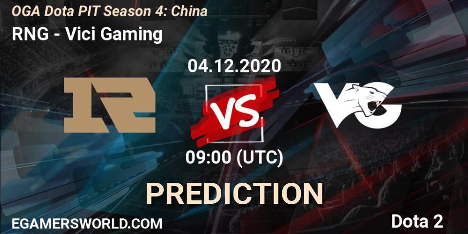 Pronóstico RNG - Vici Gaming. 04.12.2020 at 08:53, Dota 2, OGA Dota PIT Season 4: China