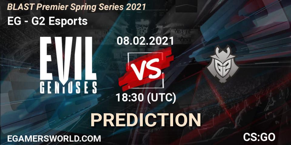 Pronóstico EG - G2 Esports. 08.02.21, CS2 (CS:GO), BLAST Premier Spring Groups 2021