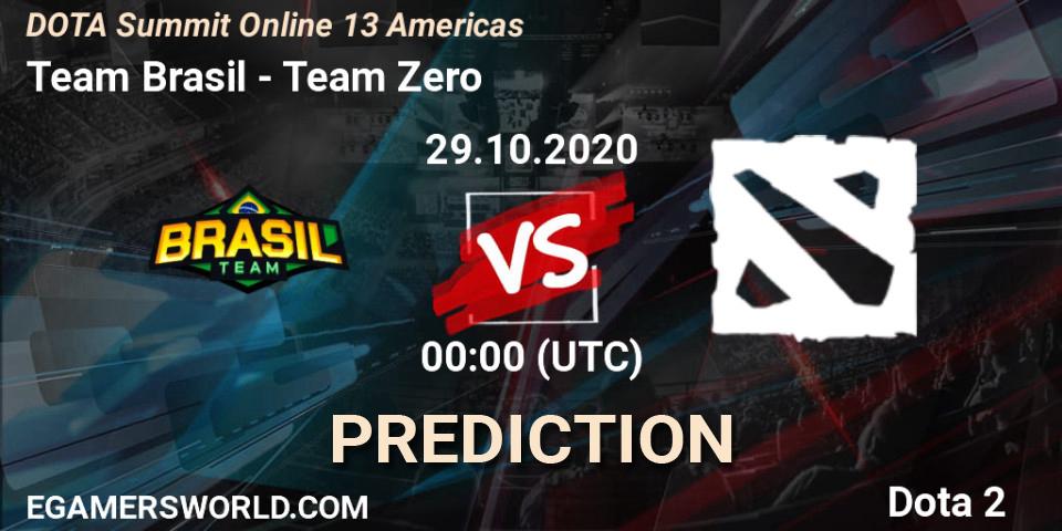 Pronóstico Team Brasil - Team Zero. 29.10.2020 at 00:09, Dota 2, DOTA Summit 13: Americas