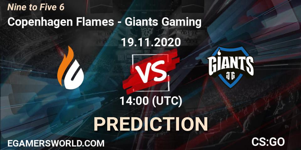 Pronóstico Copenhagen Flames - Giants Gaming. 19.11.20, CS2 (CS:GO), Nine to Five 6