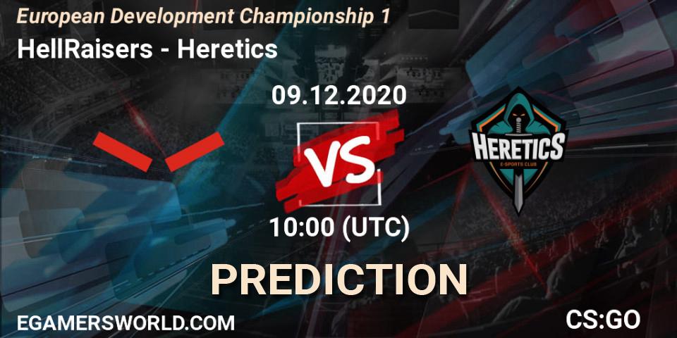 Pronóstico HellRaisers - Heretics. 09.12.20, CS2 (CS:GO), European Development Championship 1