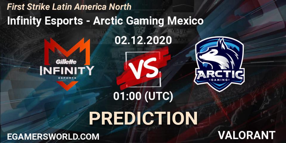Pronóstico Infinity Esports - Arctic Gaming Mexico. 02.12.2020 at 01:00, VALORANT, First Strike Latin America North