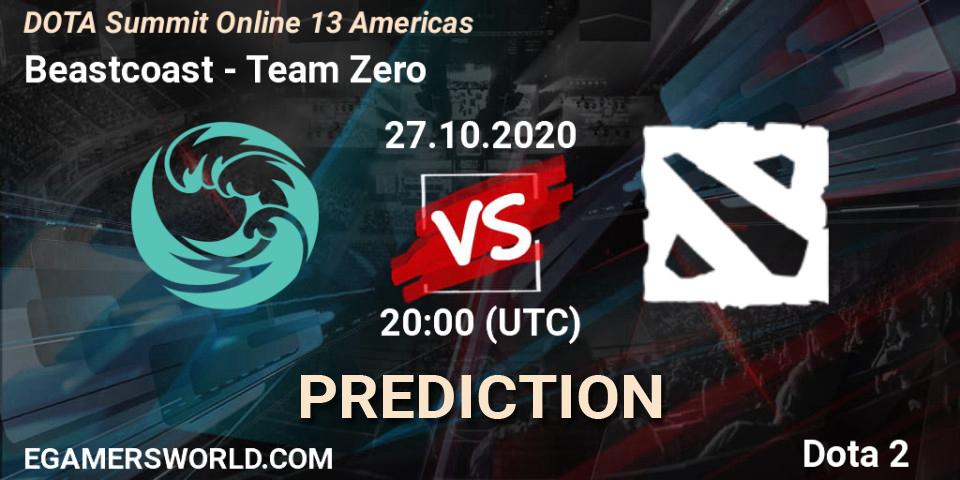 Pronóstico Beastcoast - Team Zero. 27.10.2020 at 20:00, Dota 2, DOTA Summit 13: Americas