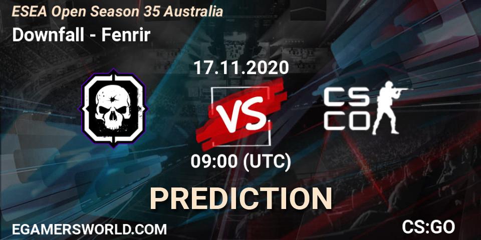 Pronóstico Downfall - Fenrir. 17.11.2020 at 09:00, Counter-Strike (CS2), ESEA Open Season 35 Australia