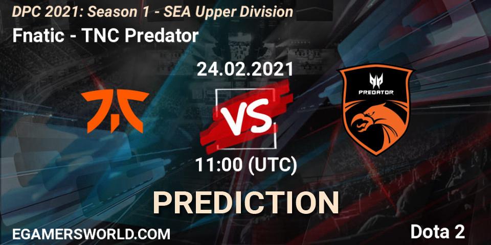 Pronóstico Fnatic - TNC Predator. 24.02.2021 at 11:33, Dota 2, DPC 2021: Season 1 - SEA Upper Division