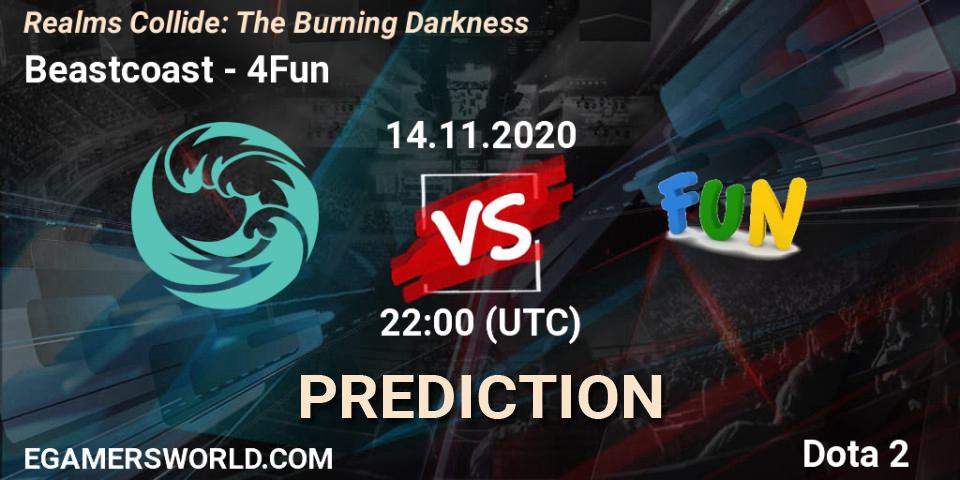 Pronóstico Beastcoast - 4Fun. 14.11.2020 at 22:02, Dota 2, Realms Collide: The Burning Darkness