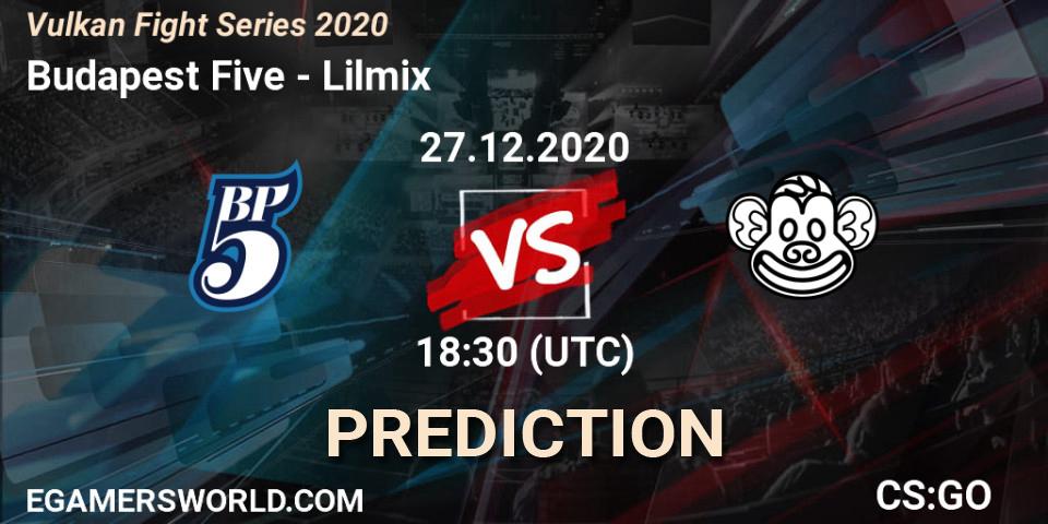 Pronóstico Budapest Five - Lilmix. 27.12.2020 at 18:30, Counter-Strike (CS2), Vulkan Fight Series 2020