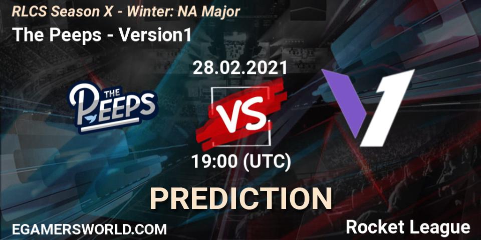Pronóstico The Peeps - Version1. 28.02.21, Rocket League, RLCS Season X - Winter: NA Major