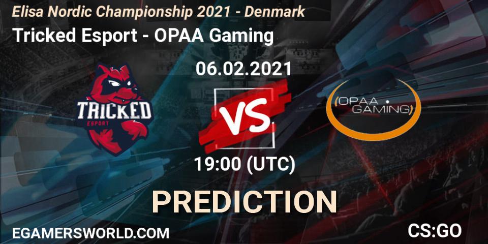 Pronóstico Tricked Esport - OPAA Gaming. 06.02.2021 at 19:00, Counter-Strike (CS2), Elisa Nordic Championship 2021 - Denmark
