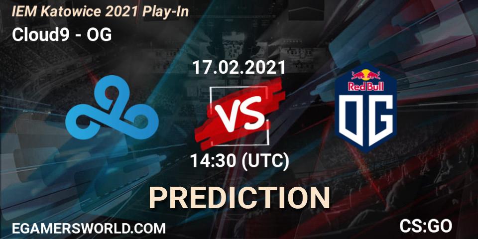 Pronóstico Cloud9 - OG. 17.02.2021 at 14:30, Counter-Strike (CS2), IEM Katowice 2021 Play-In