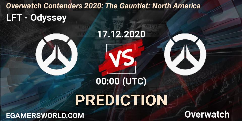 Pronóstico LFT - Odyssey. 17.12.2020 at 00:30, Overwatch, Overwatch Contenders 2020: The Gauntlet: North America