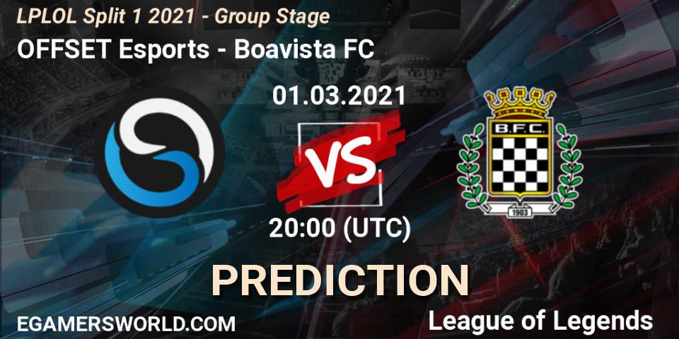 Pronóstico OFFSET Esports - Boavista FC. 01.03.2021 at 20:00, LoL, LPLOL Split 1 2021 - Group Stage