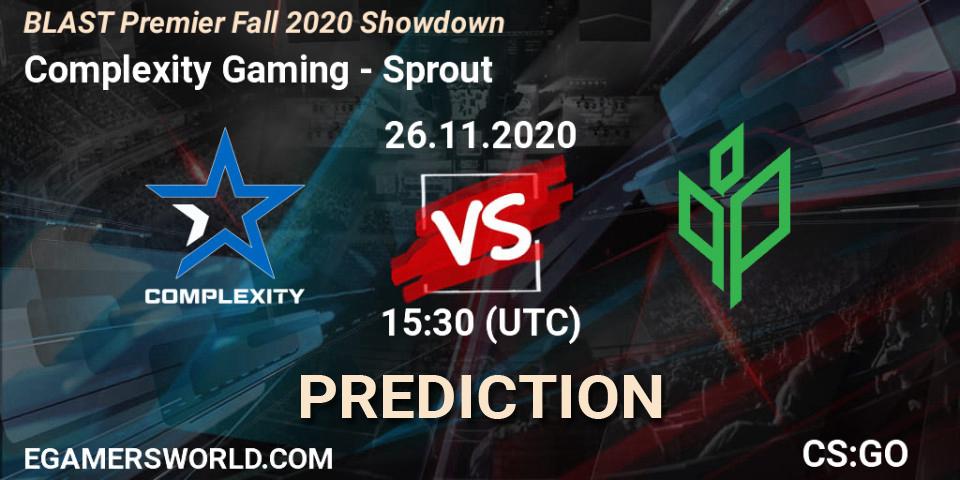 Pronóstico Complexity Gaming - Sprout. 24.11.2020 at 12:30, Counter-Strike (CS2), BLAST Premier Fall 2020 Showdown