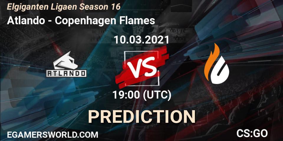 Pronóstico Atlando - Copenhagen Flames. 10.03.2021 at 19:00, Counter-Strike (CS2), Elgiganten Ligaen Season 16