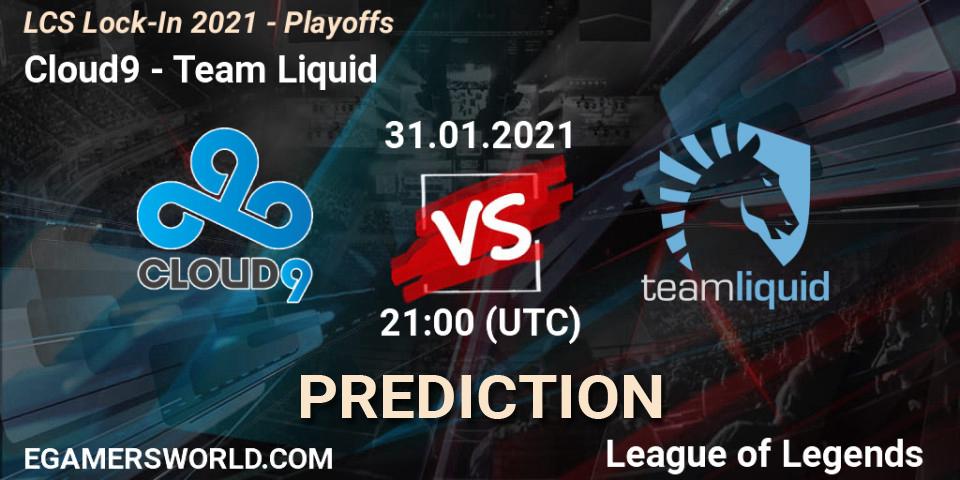 Pronóstico Cloud9 - Team Liquid. 31.01.21, LoL, LCS Lock-In 2021 - Playoffs
