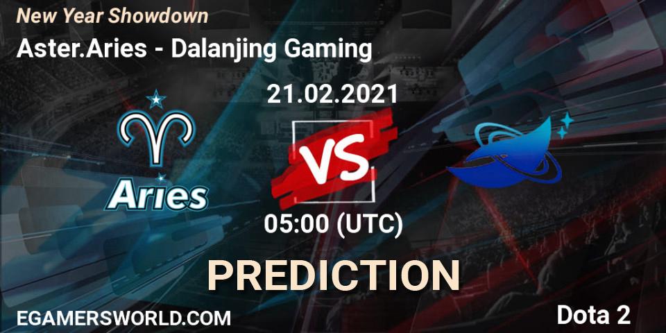 Pronóstico Aster.Aries - Dalanjing Gaming. 21.02.2021 at 05:06, Dota 2, New Year Showdown