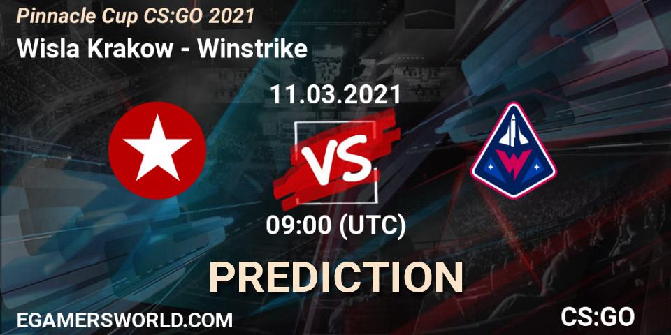 Pronóstico Wisla Krakow - Winstrike. 11.03.2021 at 09:00, Counter-Strike (CS2), Pinnacle Cup #1