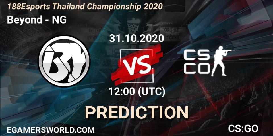 Pronóstico Beyond - NG. 31.10.2020 at 12:00, Counter-Strike (CS2), 188Esports Thailand Championship 2020