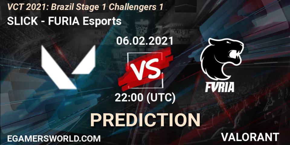 Pronóstico SLICK - FURIA Esports. 06.02.2021 at 22:00, VALORANT, VCT 2021: Brazil Stage 1 Challengers 1
