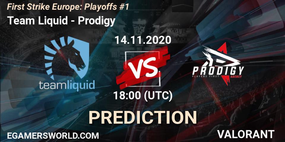 Pronóstico Team Liquid - Prodigy. 14.11.20, VALORANT, First Strike Europe: Playoffs #1