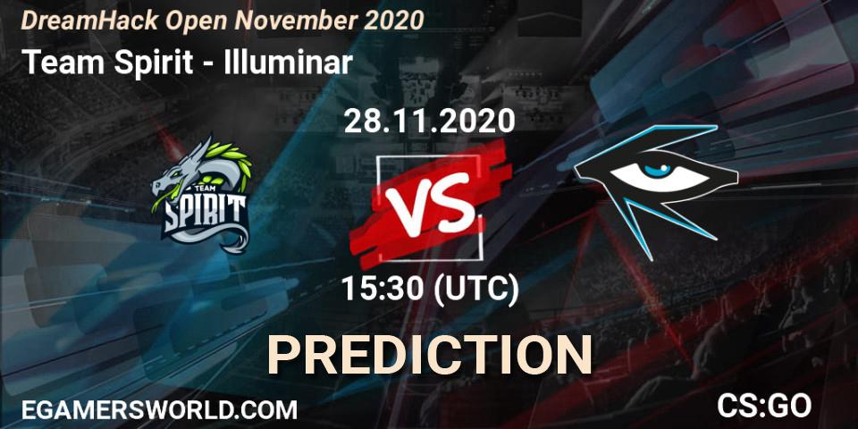 Pronóstico Team Spirit - Illuminar. 28.11.2020 at 15:30, Counter-Strike (CS2), DreamHack Open November 2020