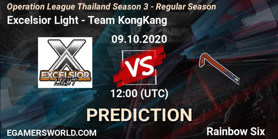 Pronóstico Excelsior Light - Team KongKang. 09.10.2020 at 12:00, Rainbow Six, Operation League Thailand Season 3 - Regular Season