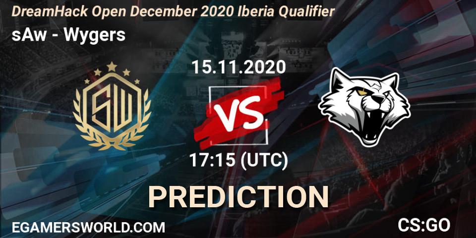 Pronóstico sAw - Wygers. 15.11.2020 at 17:15, Counter-Strike (CS2), DreamHack Open December 2020 Iberia Qualifier