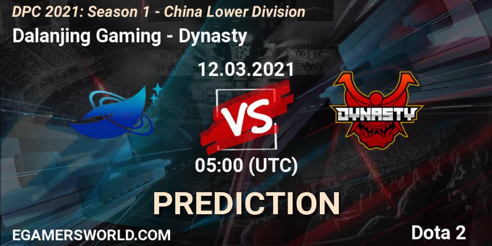 Pronóstico Dalanjing Gaming - Dynasty. 12.03.2021 at 05:00, Dota 2, DPC 2021: Season 1 - China Lower Division