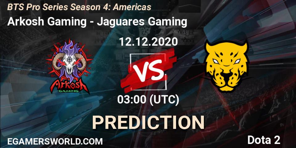 Pronóstico Arkosh Gaming - Jaguares Gaming. 11.12.2020 at 23:19, Dota 2, BTS Pro Series Season 4: Americas