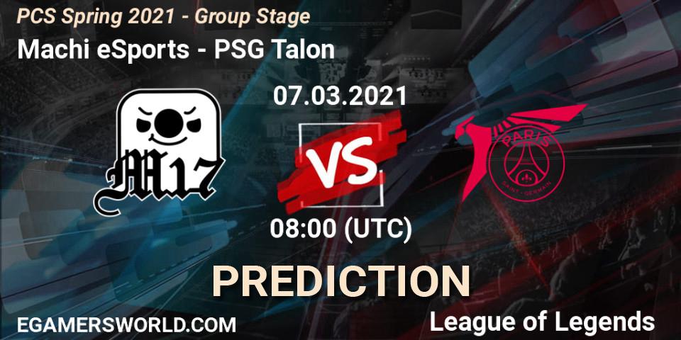 Pronóstico Machi eSports - PSG Talon. 07.03.2021 at 10:10, LoL, PCS Spring 2021 - Group Stage