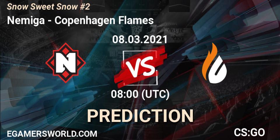 Pronóstico Nemiga - Copenhagen Flames. 08.03.2021 at 08:00, Counter-Strike (CS2), Snow Sweet Snow #2