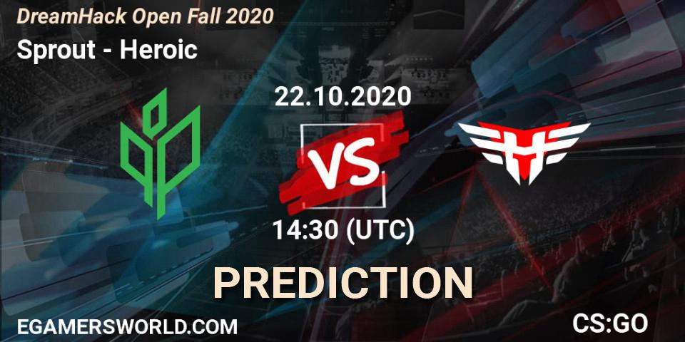 Pronóstico Sprout - Heroic. 22.10.2020 at 14:10, Counter-Strike (CS2), DreamHack Open Fall 2020