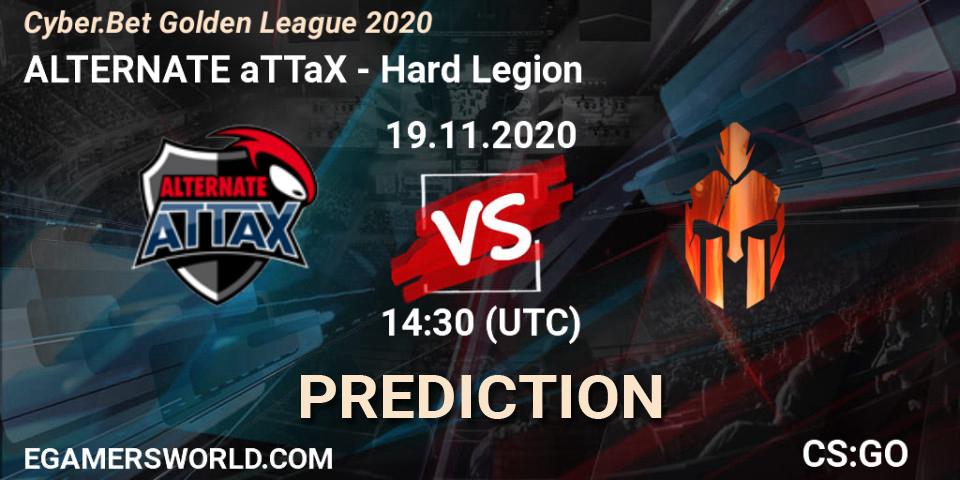 Pronóstico ALTERNATE aTTaX - Hard Legion. 19.11.20, CS2 (CS:GO), Cyber.Bet Golden League 2020
