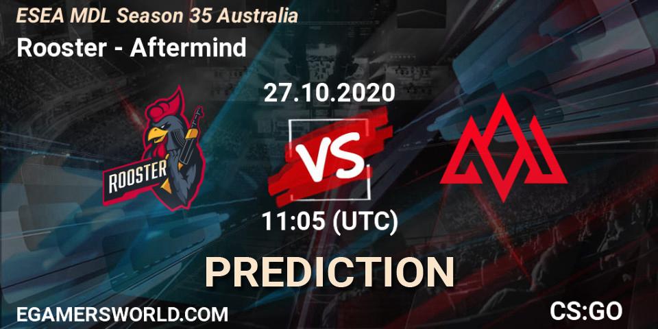 Pronóstico Rooster - Aftermind. 28.10.2020 at 09:05, Counter-Strike (CS2), ESEA MDL Season 35 Australia