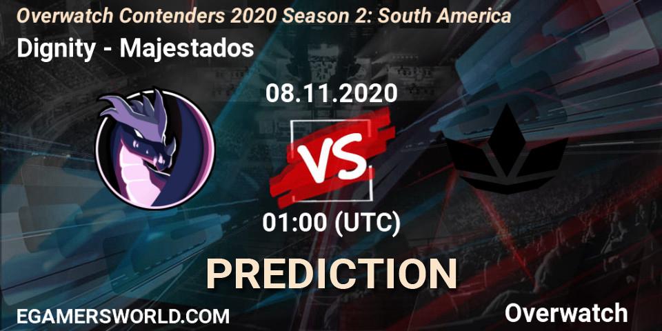 Pronóstico Dignity - Majestados. 08.11.2020 at 01:00, Overwatch, Overwatch Contenders 2020 Season 2: South America