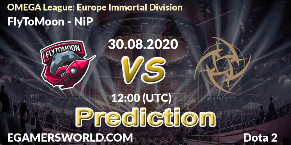 Pronóstico FlyToMoon - NiP. 30.08.2020 at 12:04, Dota 2, OMEGA League: Europe Immortal Division