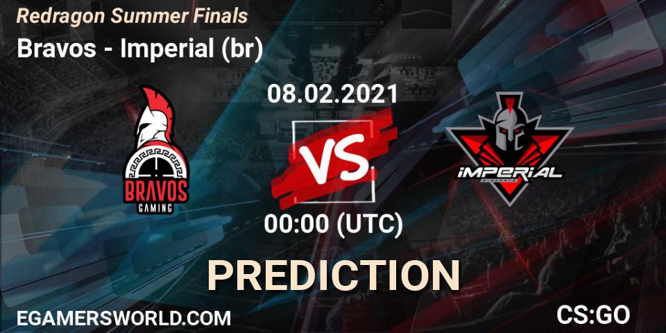Pronóstico Bravos - Imperial (br). 08.02.2021 at 22:30, Counter-Strike (CS2), Redragon Summer Finals