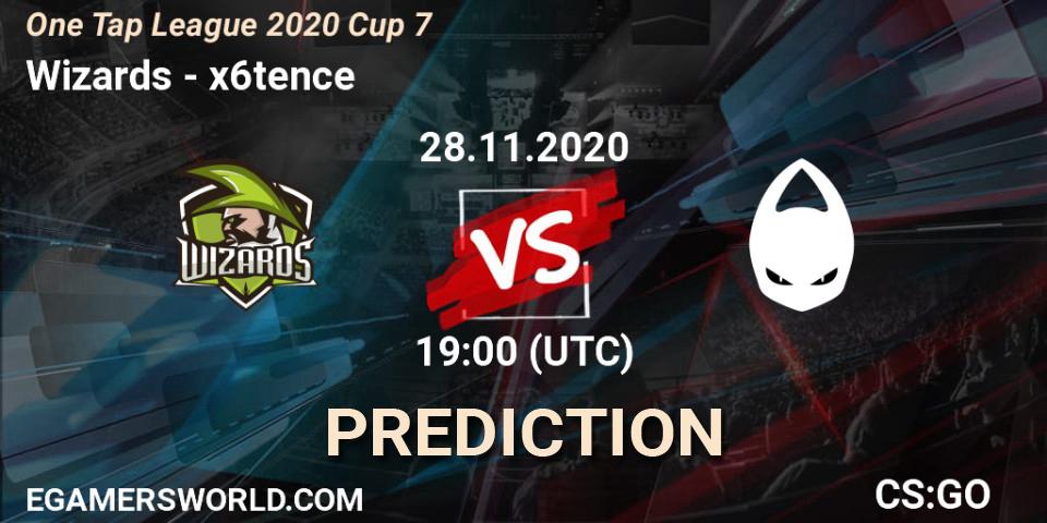 Pronóstico Wizards - x6tence. 28.11.2020 at 18:10, Counter-Strike (CS2), One Tap League 2020 Cup 7