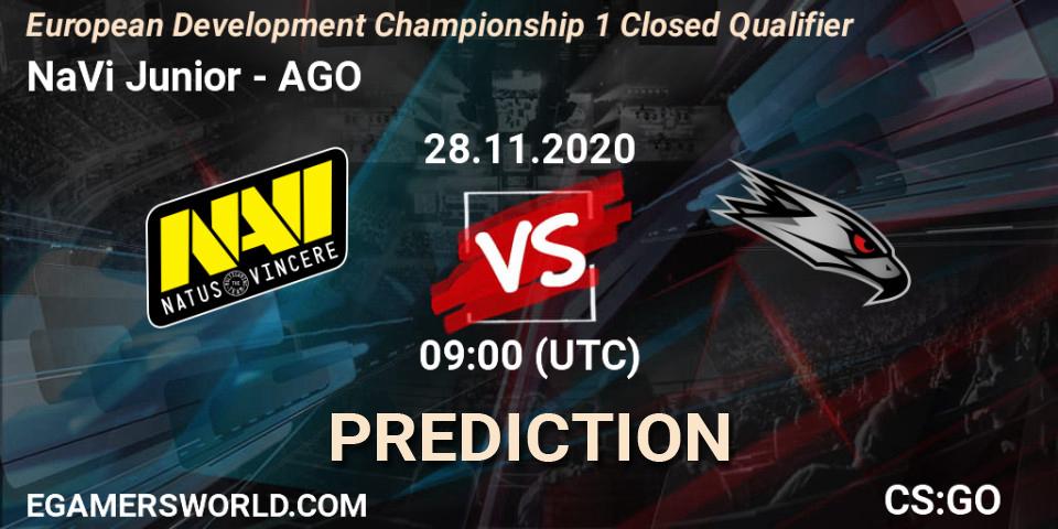 Pronóstico NaVi Junior - AGO. 28.11.2020 at 09:00, Counter-Strike (CS2), European Development Championship 1 Closed Qualifier