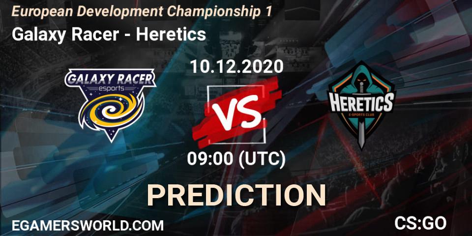 Pronóstico Galaxy Racer - Heretics. 10.12.20, CS2 (CS:GO), European Development Championship 1