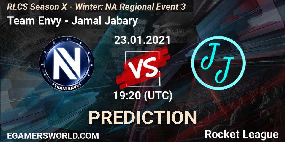 Pronóstico Team Envy - Jamal Jabary. 23.01.2021 at 19:20, Rocket League, RLCS Season X - Winter: NA Regional Event 3
